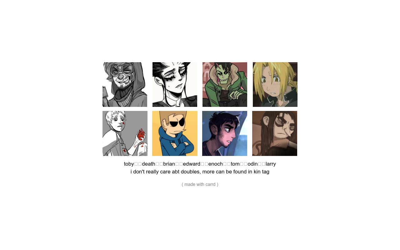 Carrd profile picture for @murders